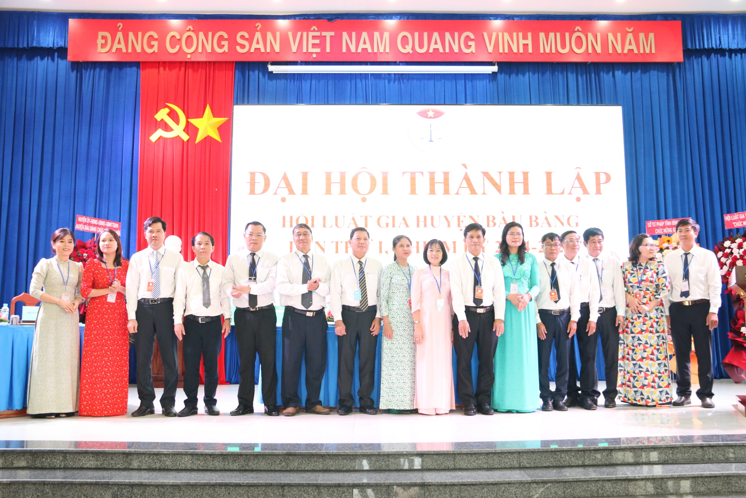 Ban chấp hành Hội Luật gia huyện Bàu Bàng lần thứ I, nhiệm kỳ 2024 – 2029 ra mắt đại hội